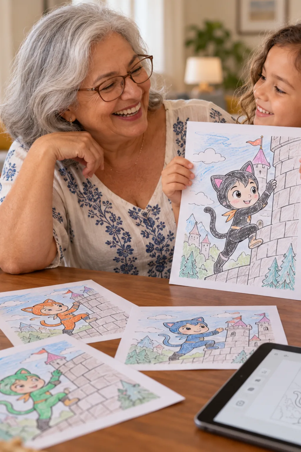 desenhos de Super Mario 3D World para colorir — exemplo criado na Desenhos pra Colorir