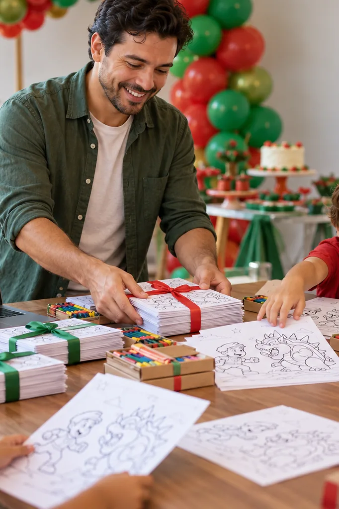 desenhos do Mario e do Bowser para colorir — exemplo criado na Desenhos pra Colorir