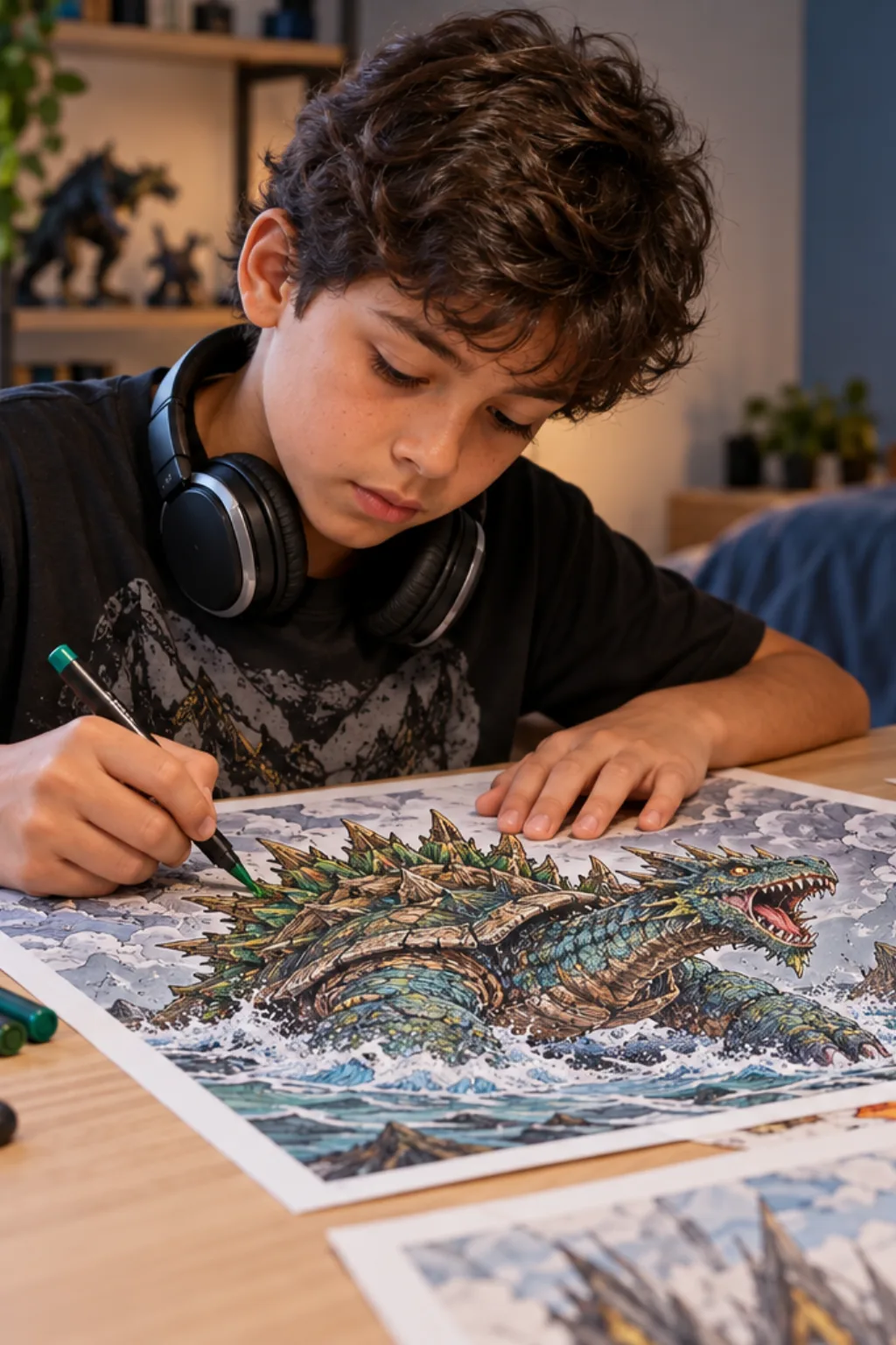 desenhos de Bowser's Fury para colorir — exemplo criado na Desenhos pra Colorir