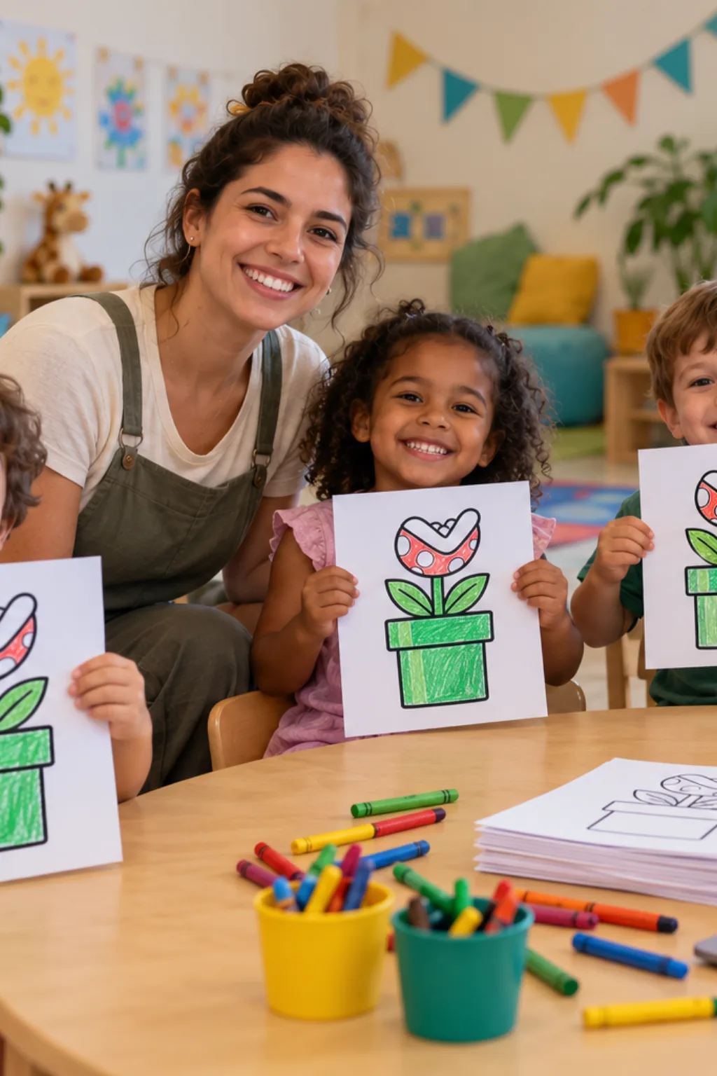 desenhos do cano de Super Mario para colorir — exemplo criado na Desenhos pra Colorir