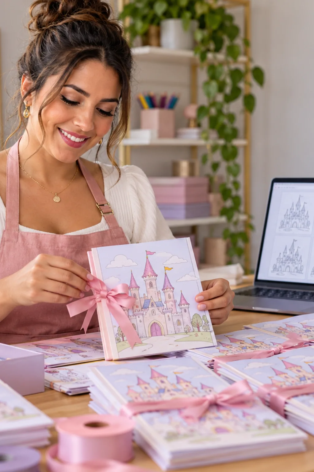 desenhos do castelo da Princesa Peach para colorir — exemplo criado na Desenhos pra Colorir