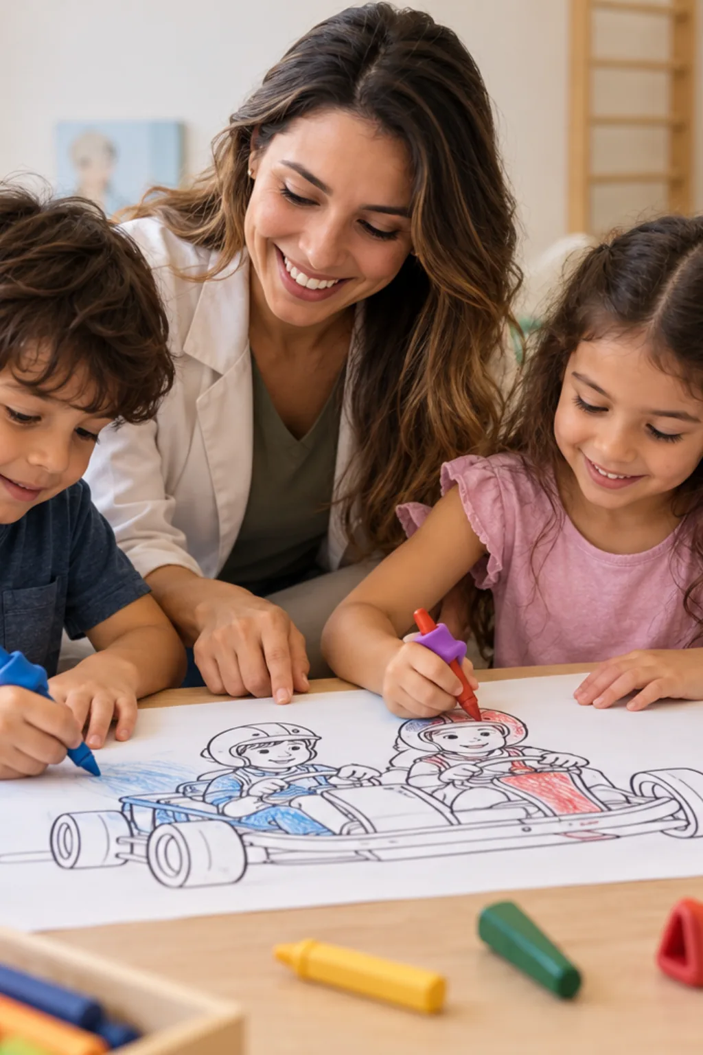 desenhos de Mario Kart: Double Dash!! para colorir — exemplo criado na Desenhos pra Colorir