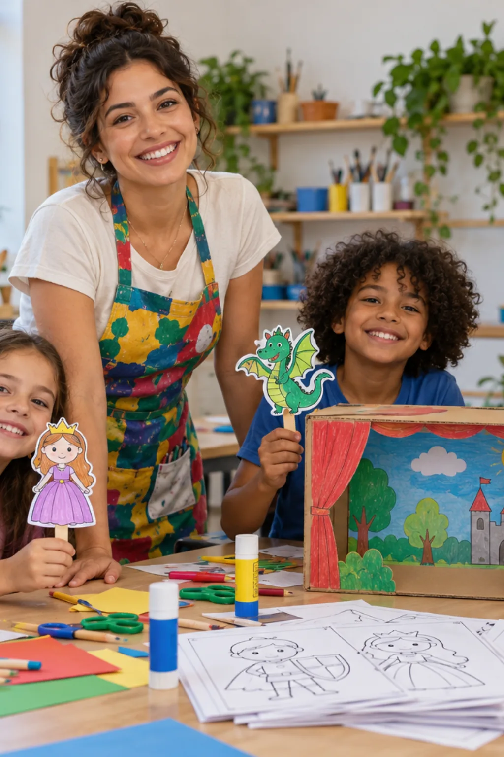 desenhos de Paper Mario para colorir — exemplo criado na Desenhos pra Colorir