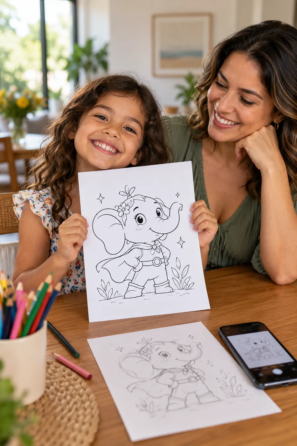 desenhos de Super Mario Bros. Wonder para colorir — exemplo criado na Desenhos pra Colorir