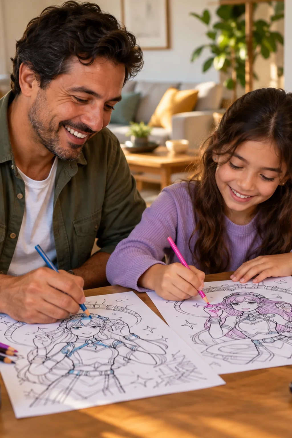 desenhos do aespa para colorir — exemplo criado na Desenhos pra Colorir