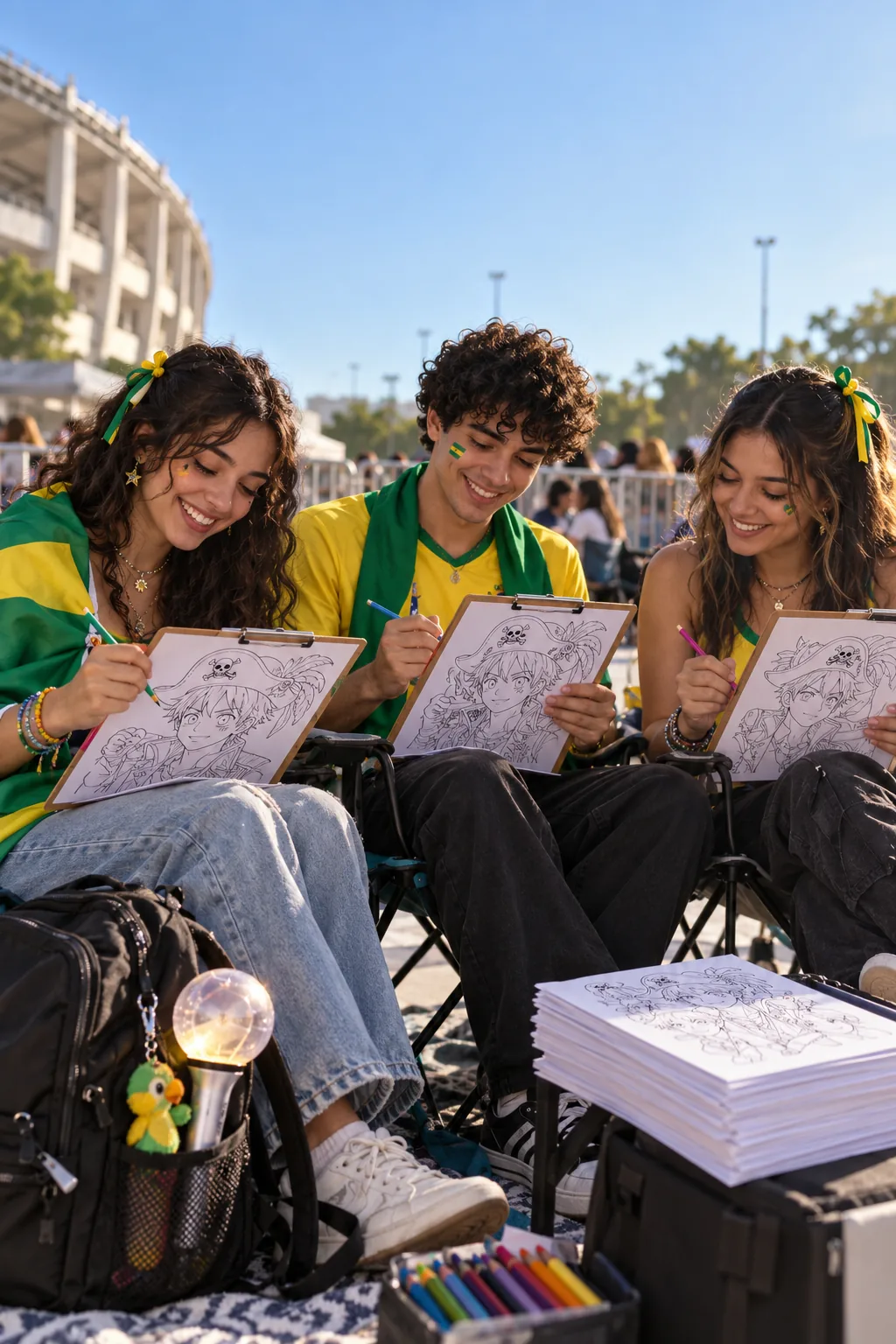 desenhos do ATEEZ para colorir — exemplo criado na Desenhos pra Colorir