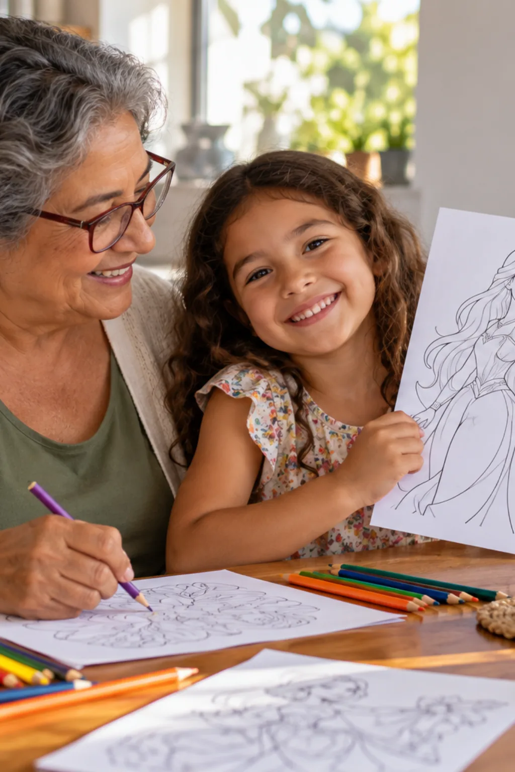 desenhos da Celine de Guerreiras do K-pop para colorir — exemplo criado na Desenhos pra Colorir