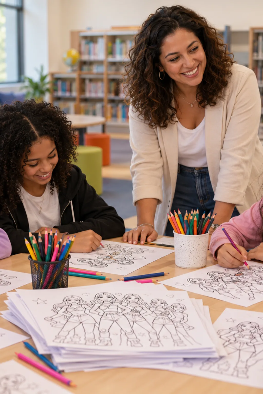 desenhos do LE SSERAFIM para colorir — exemplo criado na Desenhos pra Colorir