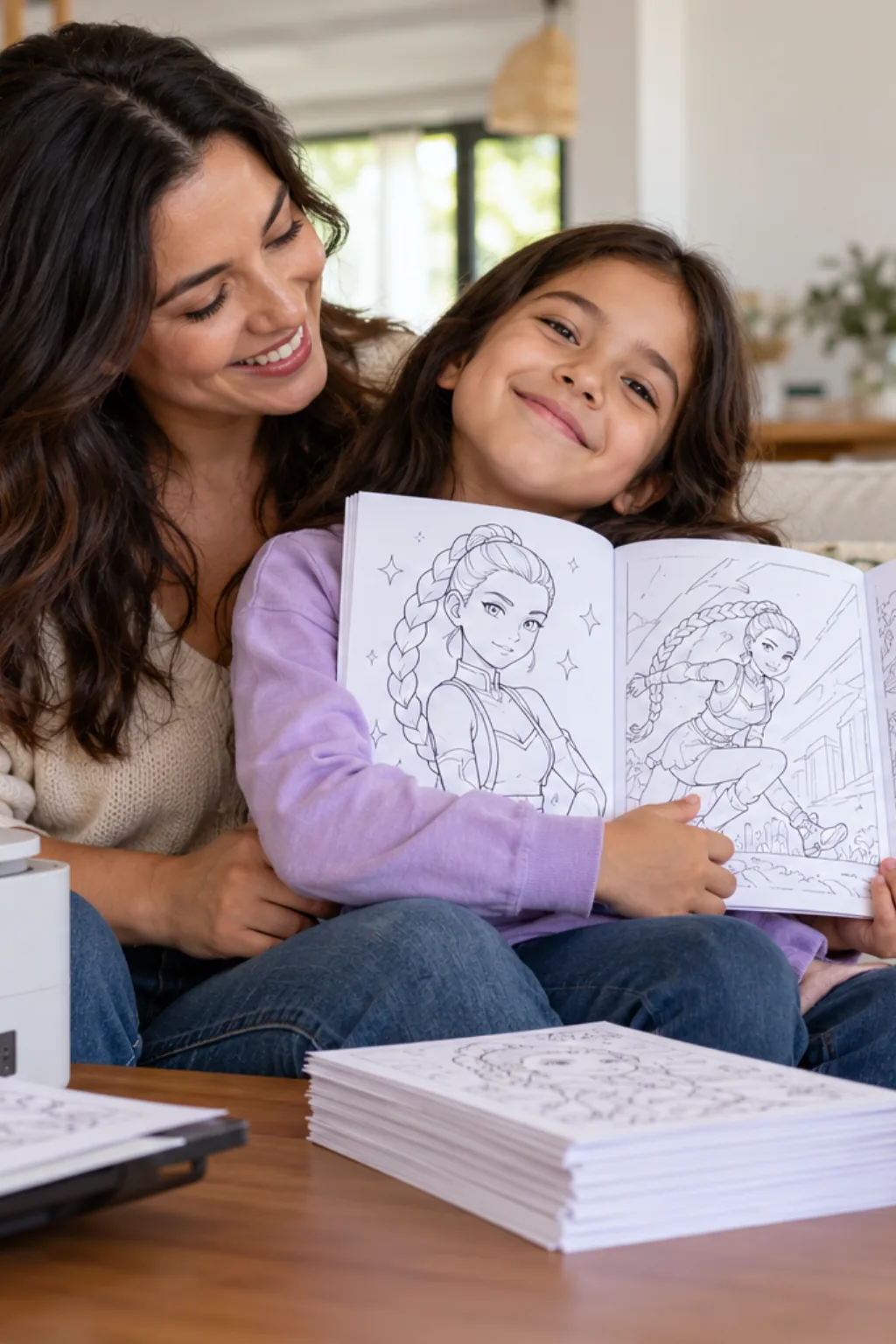 desenhos da Rumi para colorir — exemplo criado na Desenhos pra Colorir