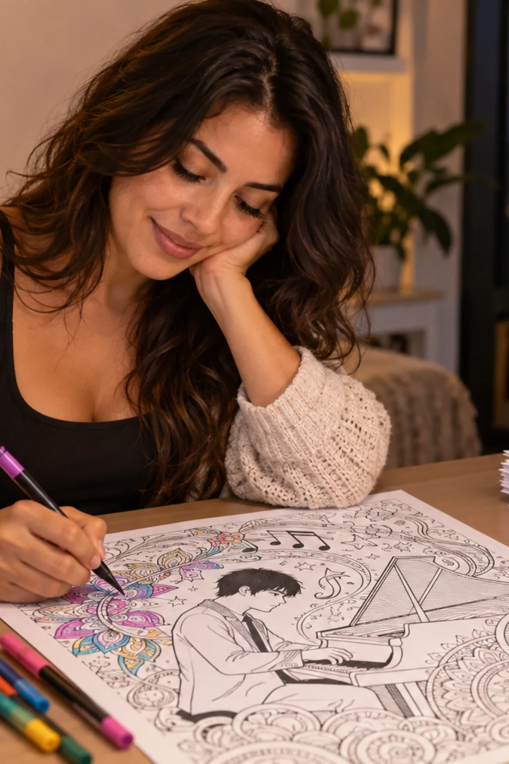 desenhos do Suga para colorir — exemplo criado na Desenhos pra Colorir