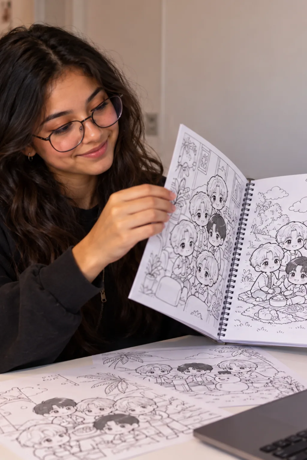 desenhos do TXT para colorir — exemplo criado na Desenhos pra Colorir