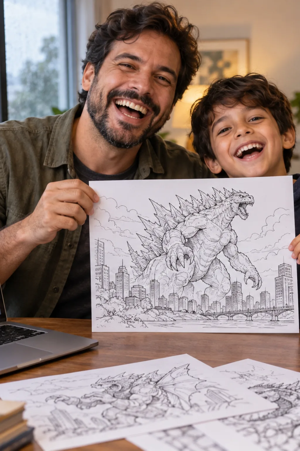 desenhos para colorir — exemplo criado na Desenhos pra Colorir