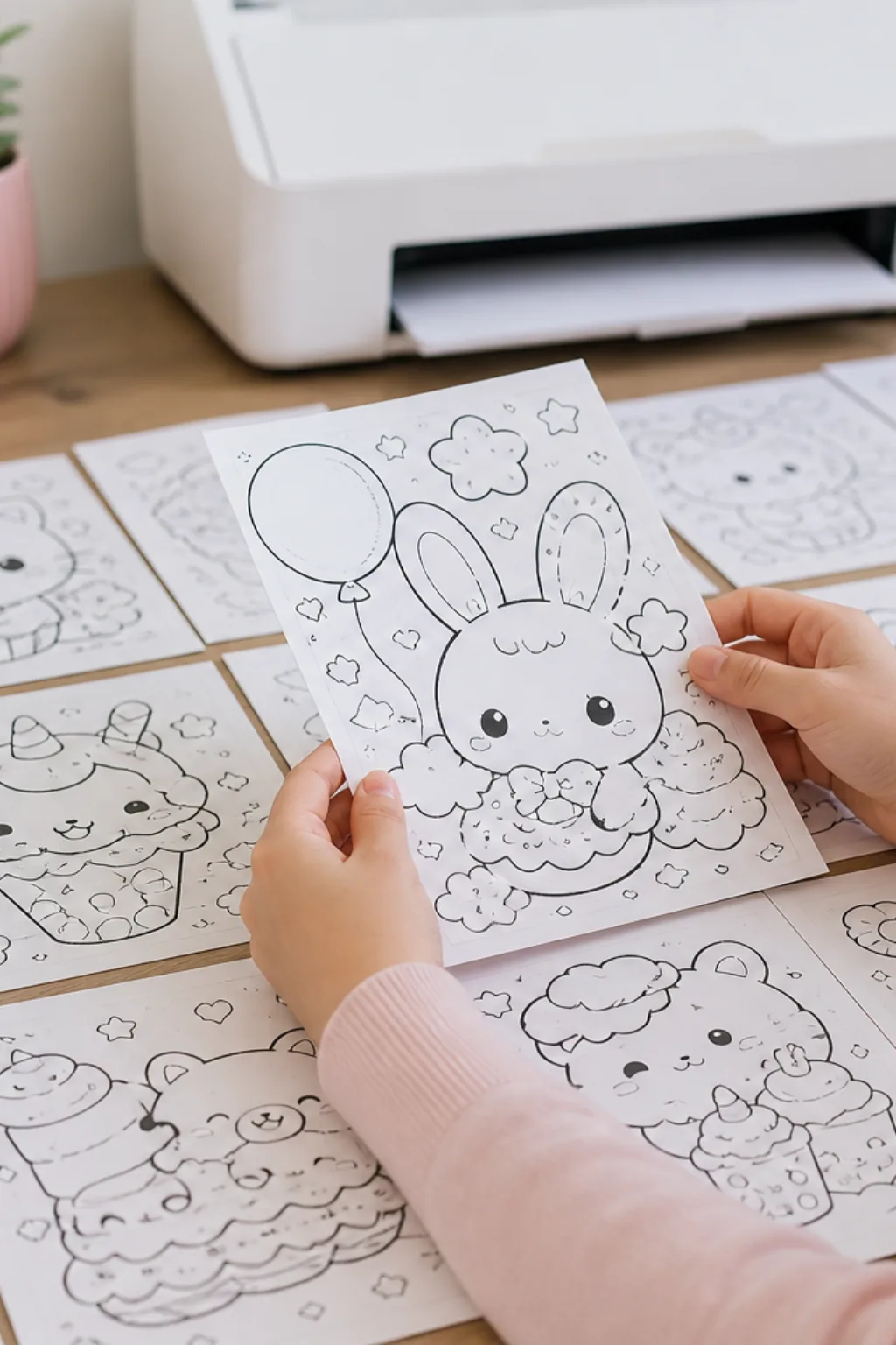Desenhos Kawaii para Colorir - Depois