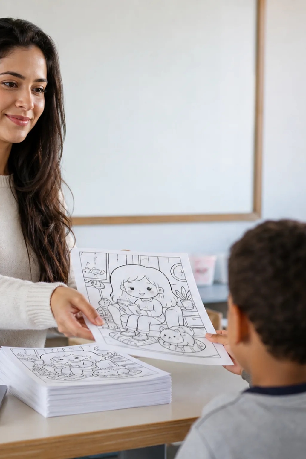 desenhos Comfy Days para colorir — exemplo criado na Desenhos pra Colorir