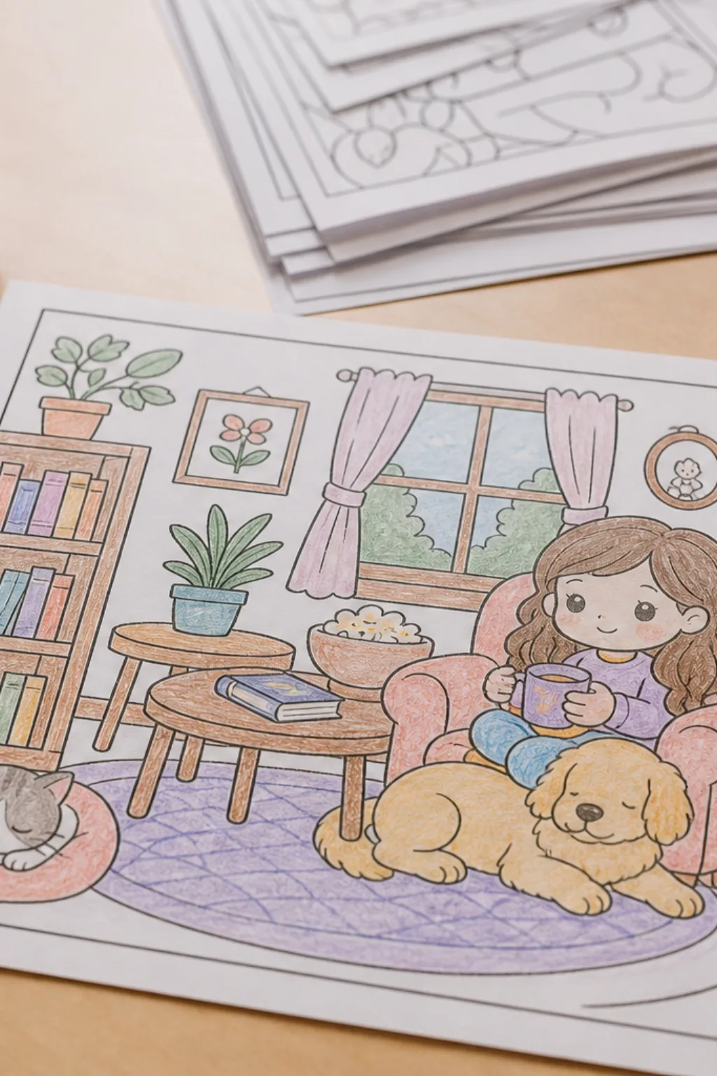 desenhos Comfy Days para colorir - 2