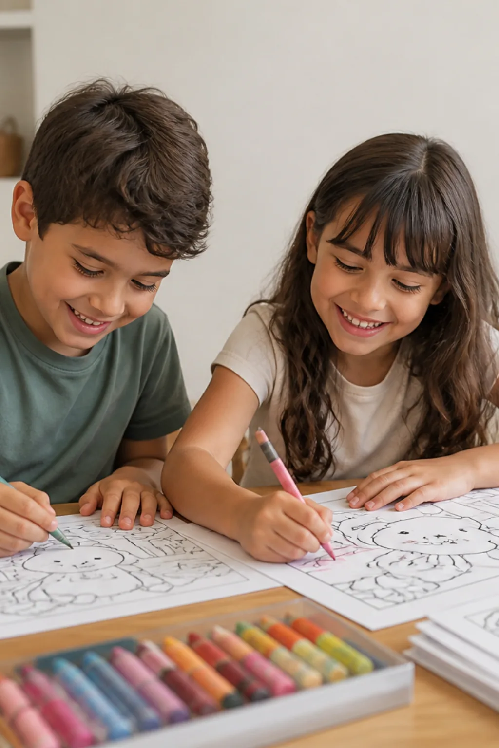 desenhos Little Corner para colorir — exemplo criado na Desenhos pra Colorir