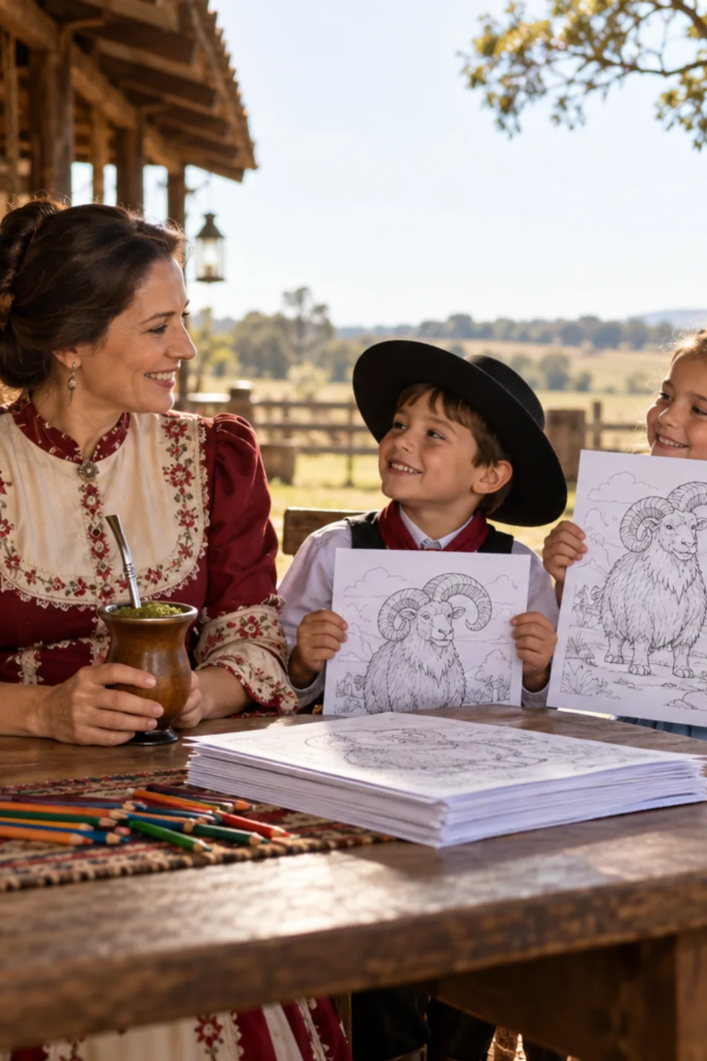 desenhos do Ahó Ahó para colorir — exemplo criado na Desenhos pra Colorir