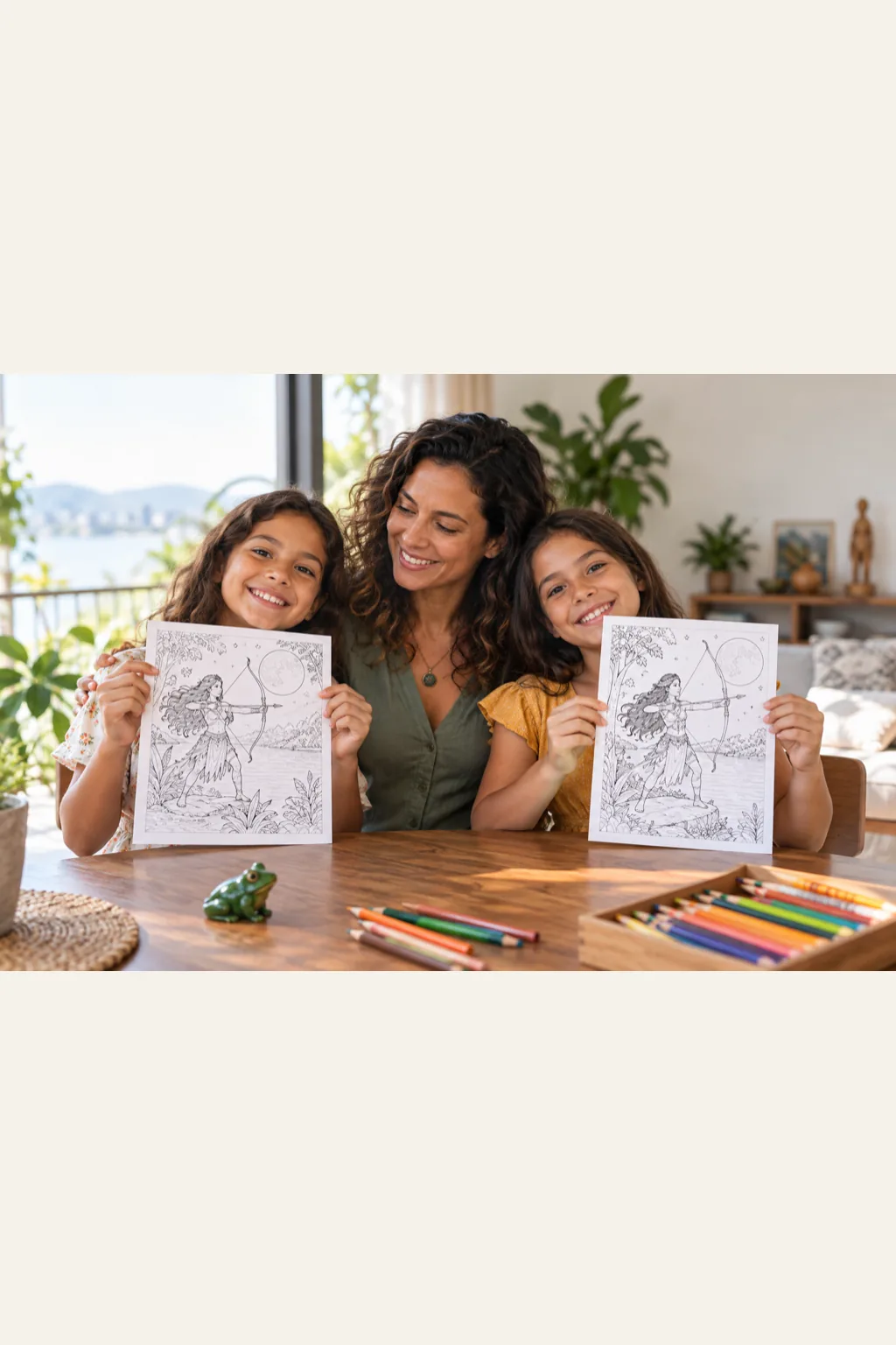 desenhos da lenda das Amazonas para colorir — exemplo criado na Desenhos pra Colorir