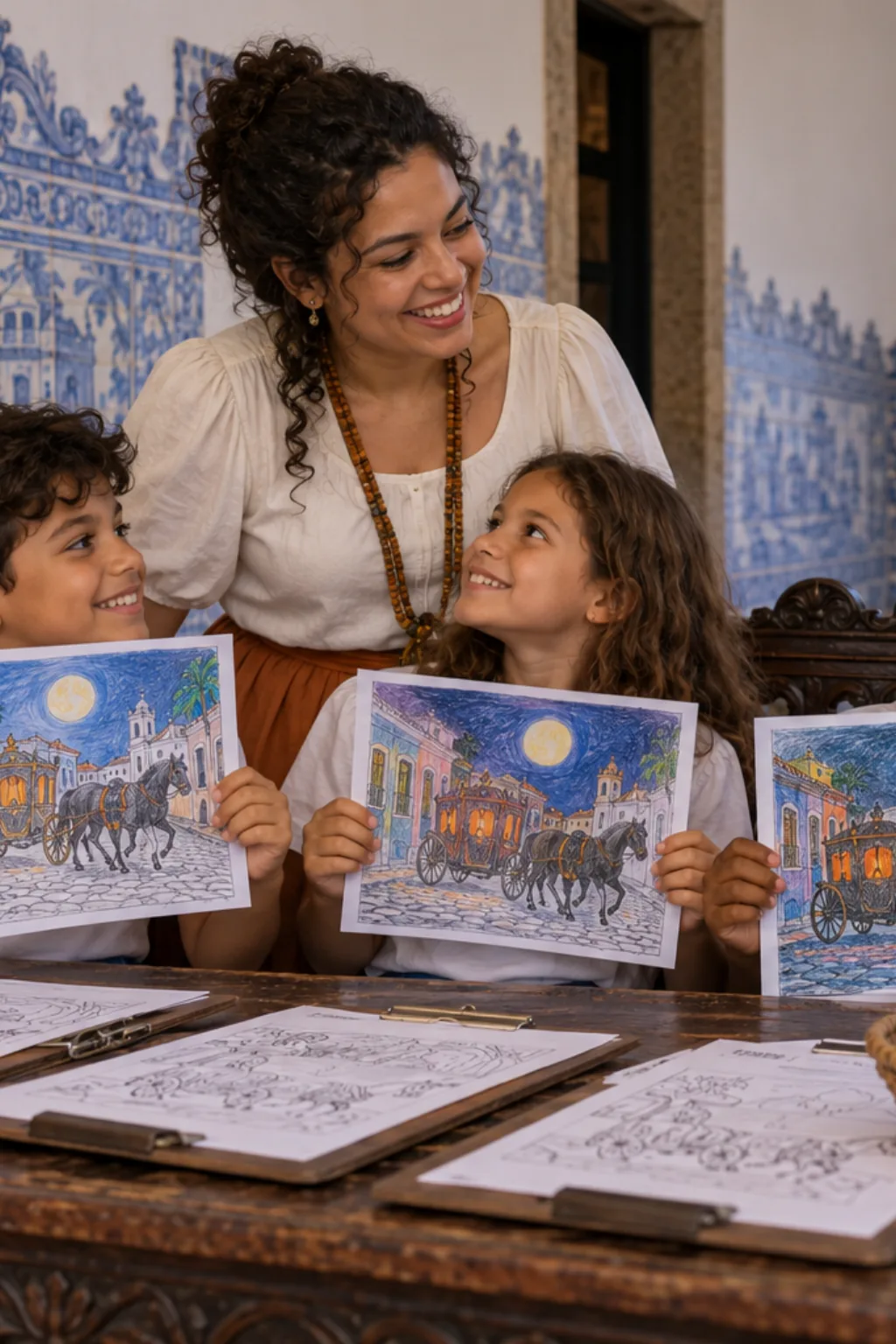desenhos da lenda de Ana Jansen para colorir — exemplo criado na Desenhos pra Colorir