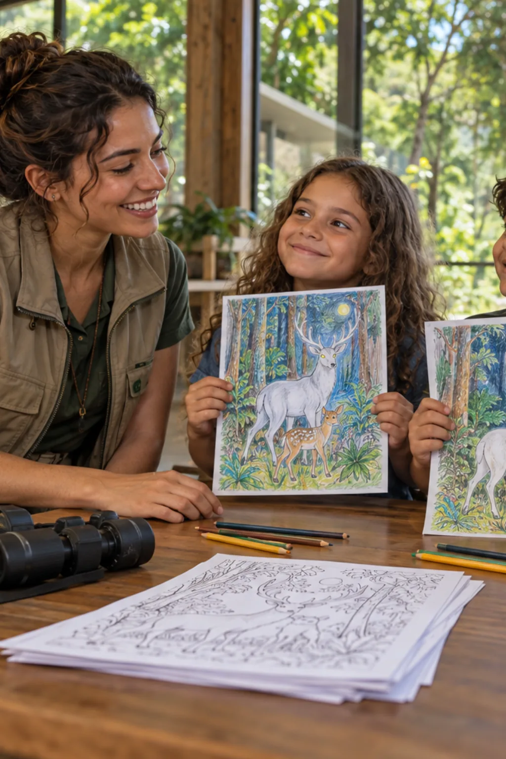 desenhos do Anhangá para colorir — exemplo criado na Desenhos pra Colorir