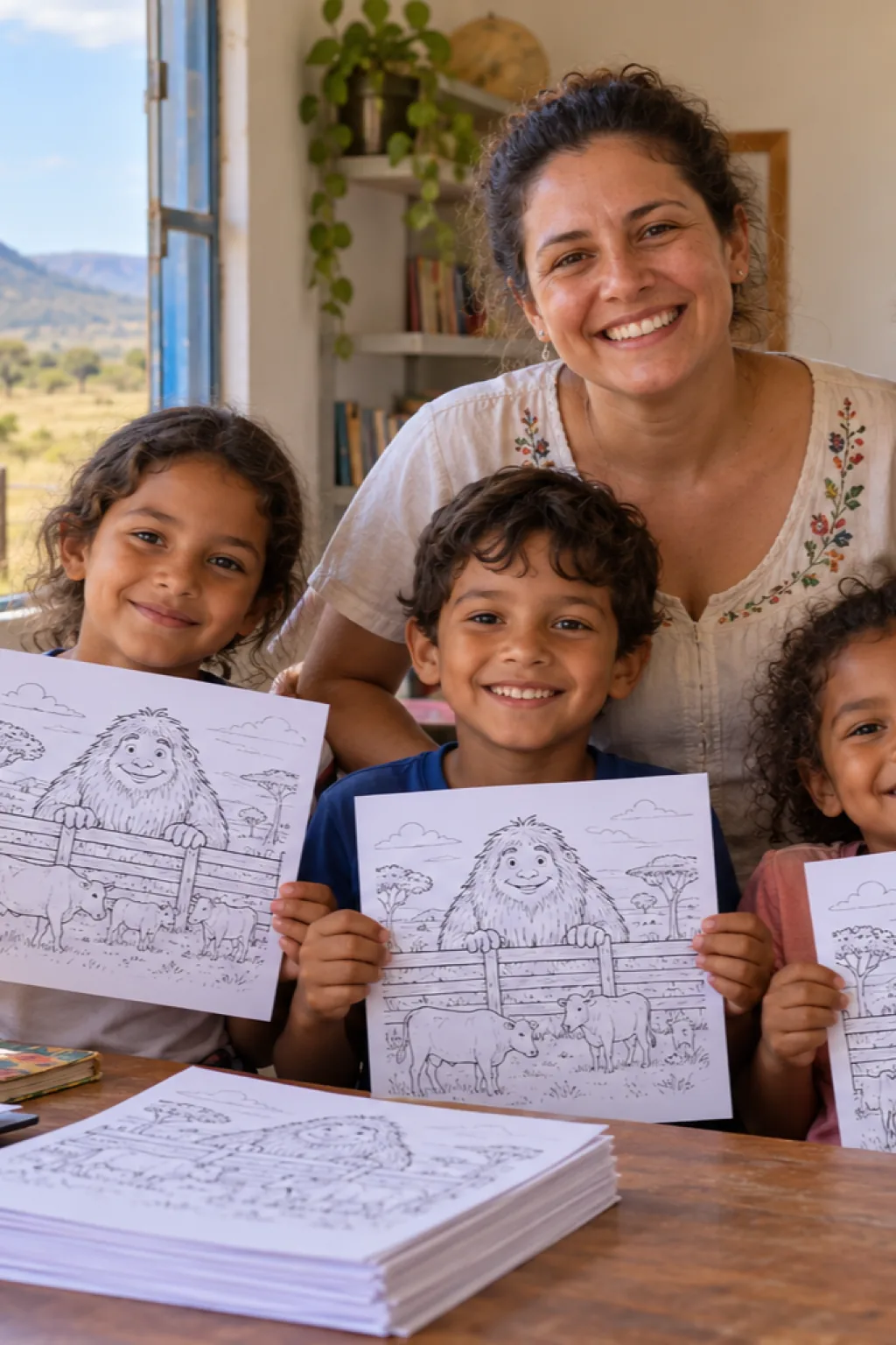 desenhos do Arranca-Línguas para colorir — exemplo criado na Desenhos pra Colorir