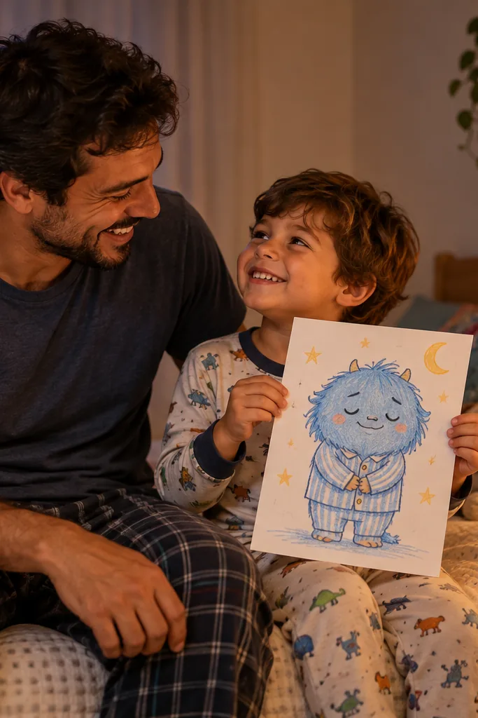desenhos do bicho papão para colorir — exemplo criado na Desenhos pra Colorir