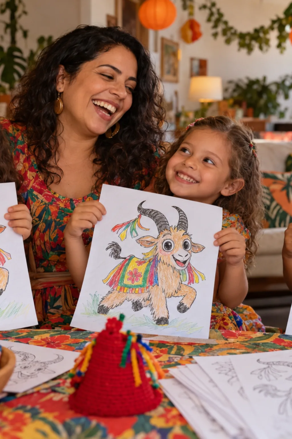 desenhos da Cabra Cabriola para colorir — exemplo criado na Desenhos pra Colorir