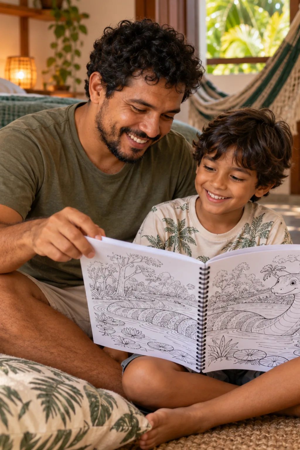 desenhos de Cobra Norato para colorir — exemplo criado na Desenhos pra Colorir
