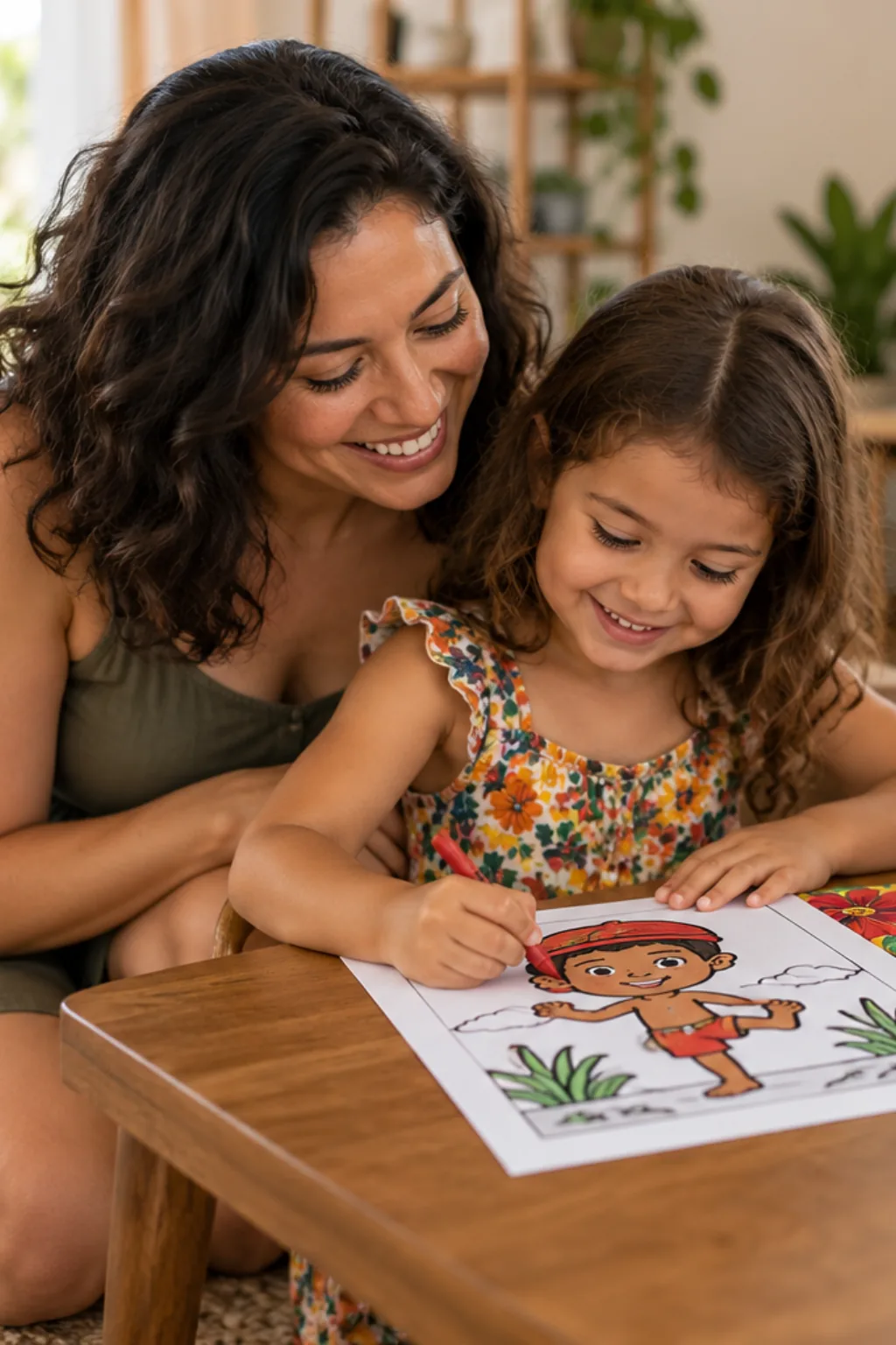 desenhos do folclore para colorir — exemplo criado na Desenhos pra Colorir