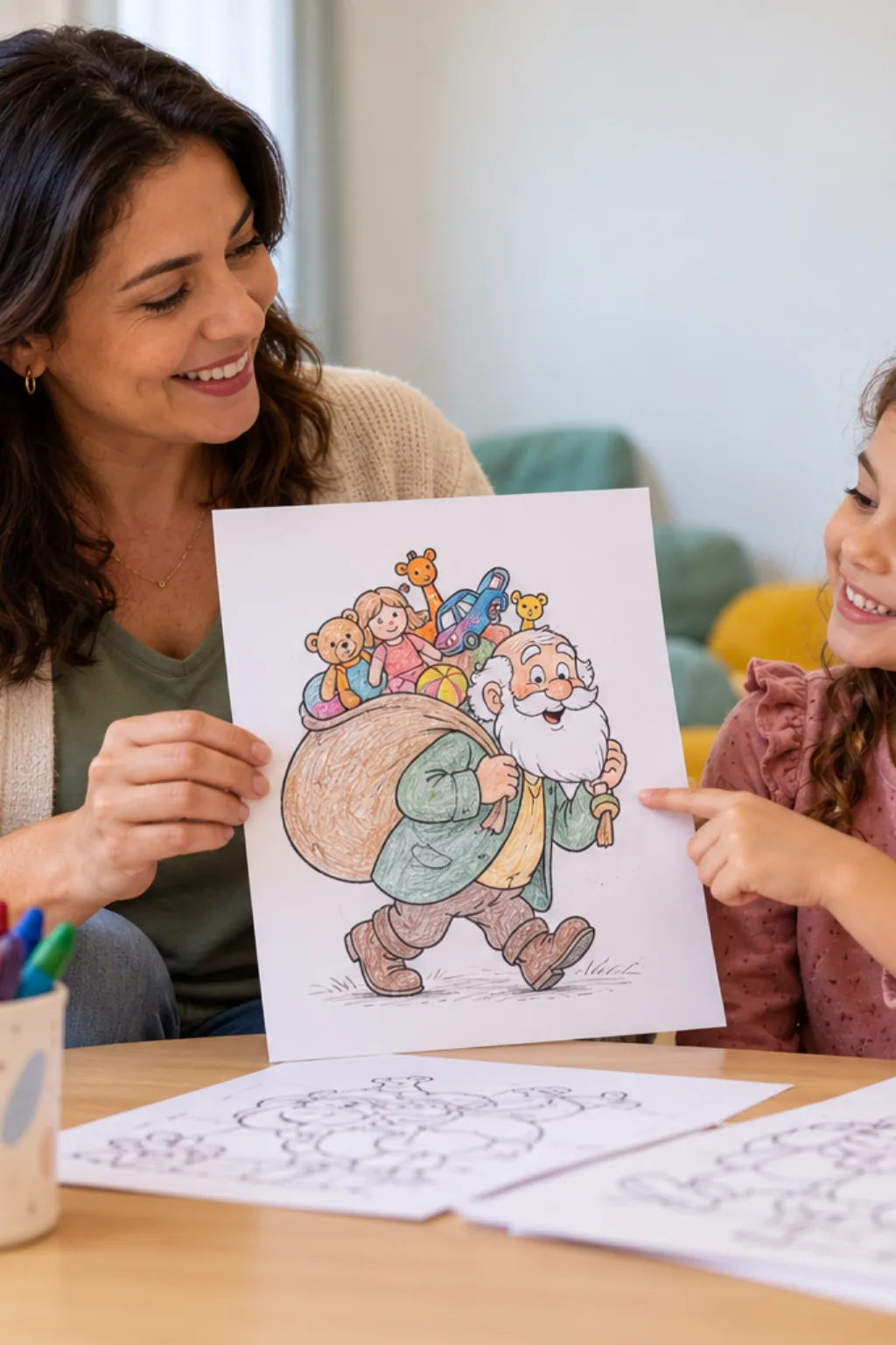 desenhos do Homem do Saco para colorir — exemplo criado na Desenhos pra Colorir
