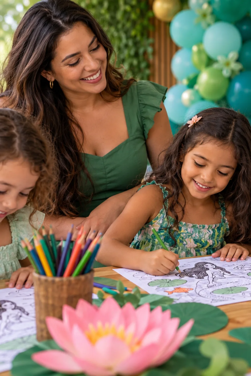 desenhos da iara para colorir — exemplo criado na Desenhos pra Colorir