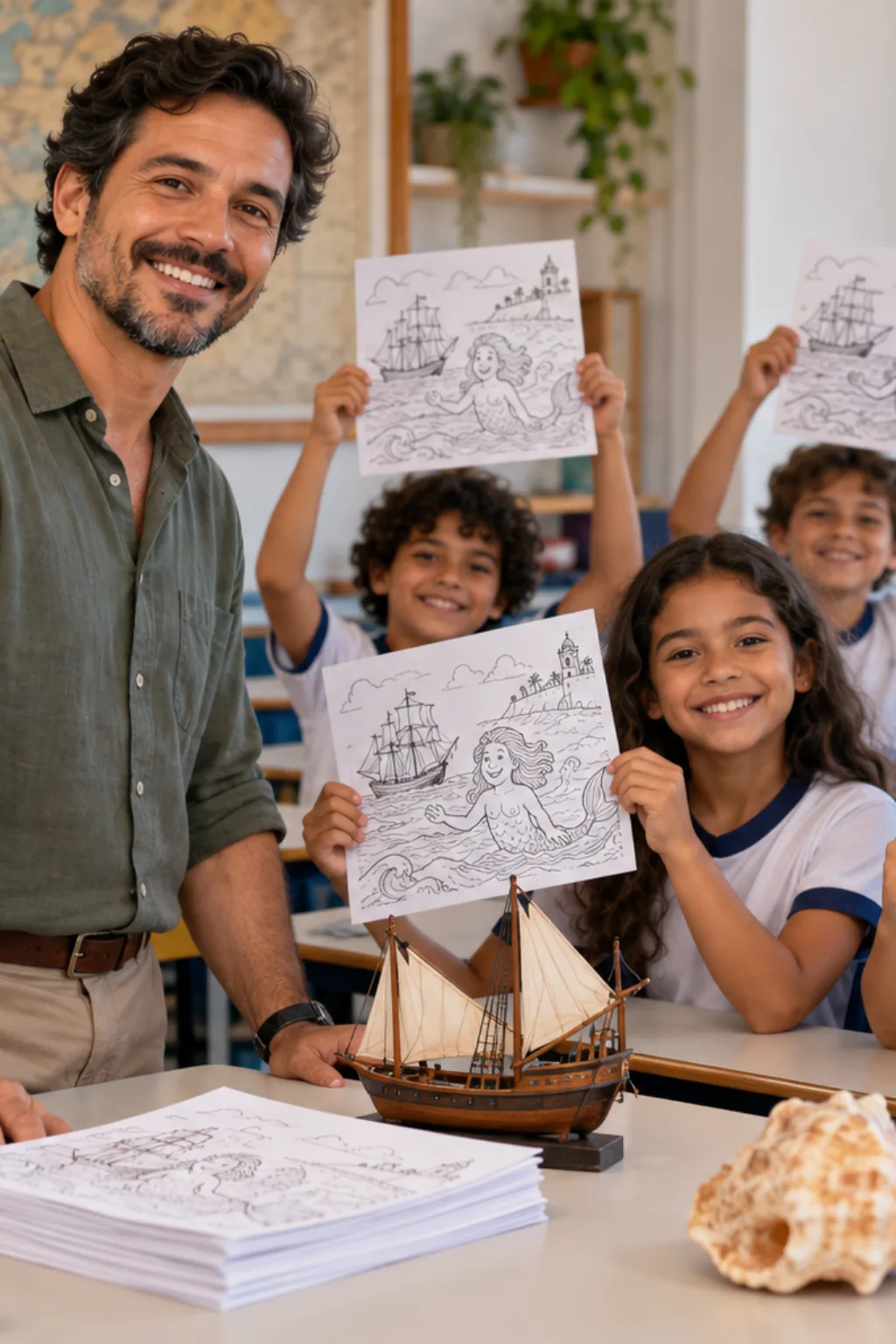desenhos do Ipupiara para colorir — exemplo criado na Desenhos pra Colorir