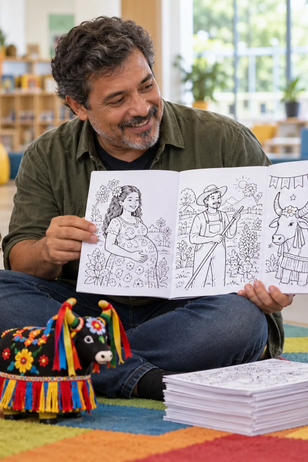 desenhos da Mãe Catirina para colorir — exemplo criado na Desenhos pra Colorir