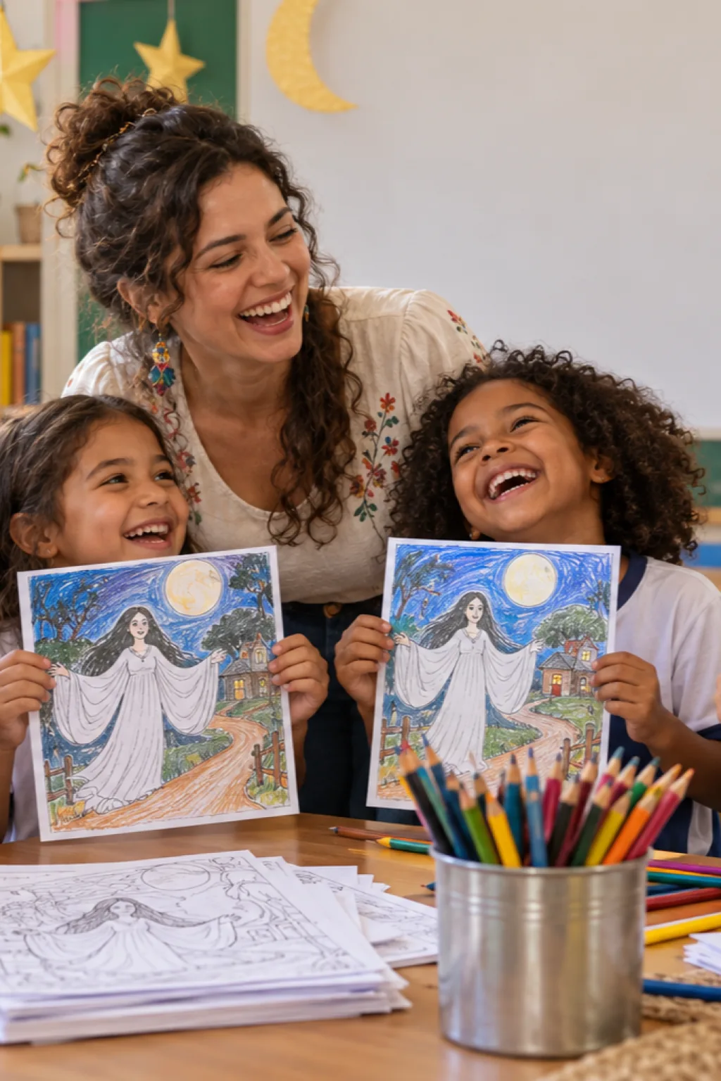 desenhos da Manguda para colorir — exemplo criado na Desenhos pra Colorir