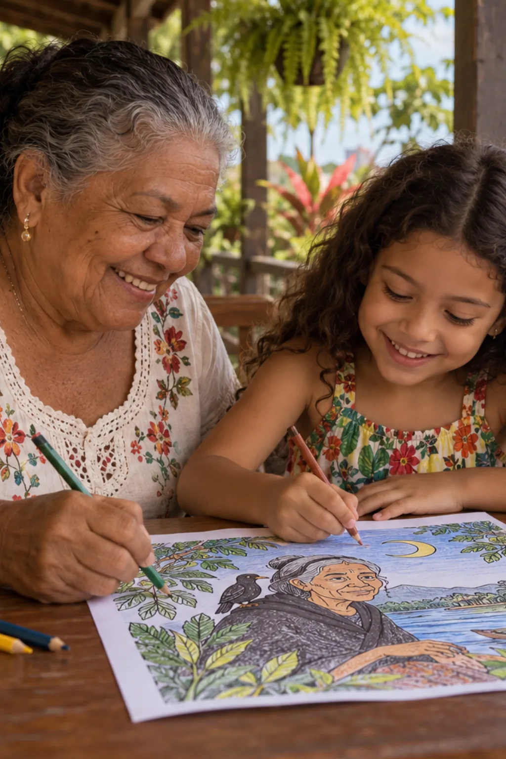 desenhos da matinta perera para colorir — exemplo criado na Desenhos pra Colorir