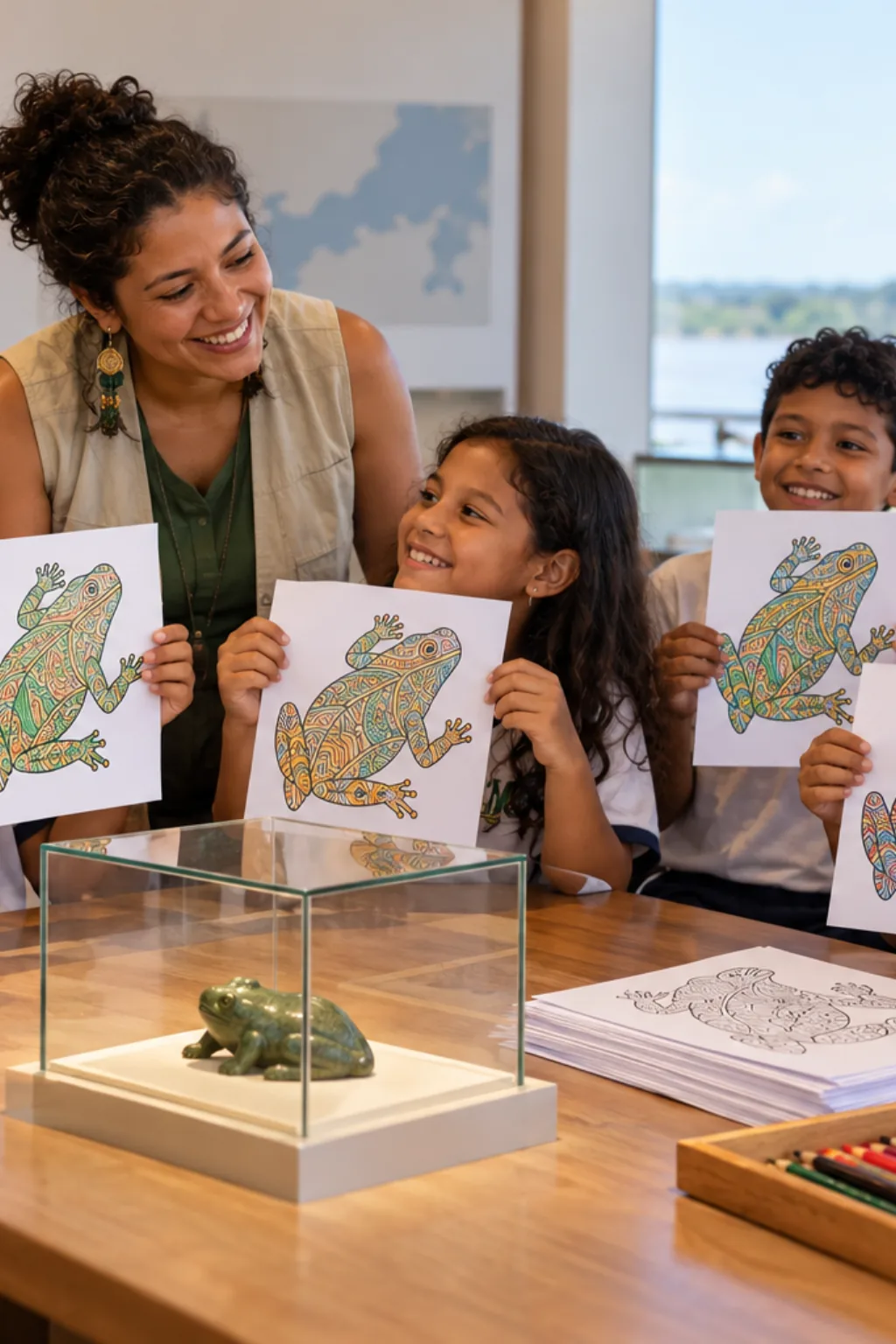 desenhos de muiraquitã para colorir — exemplo criado na Desenhos pra Colorir