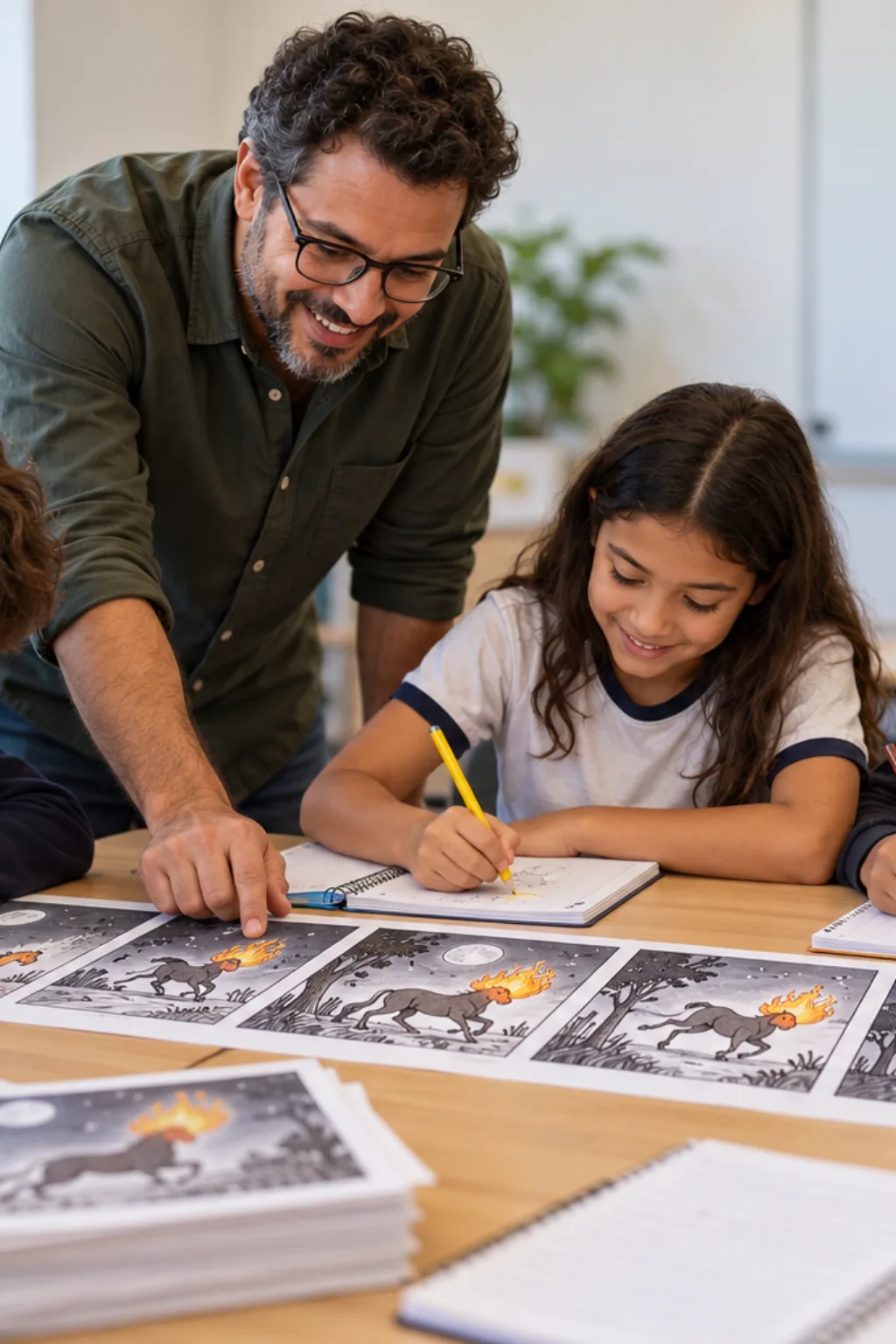 desenhos da mula sem cabeça para colorir — exemplo criado na Desenhos pra Colorir
