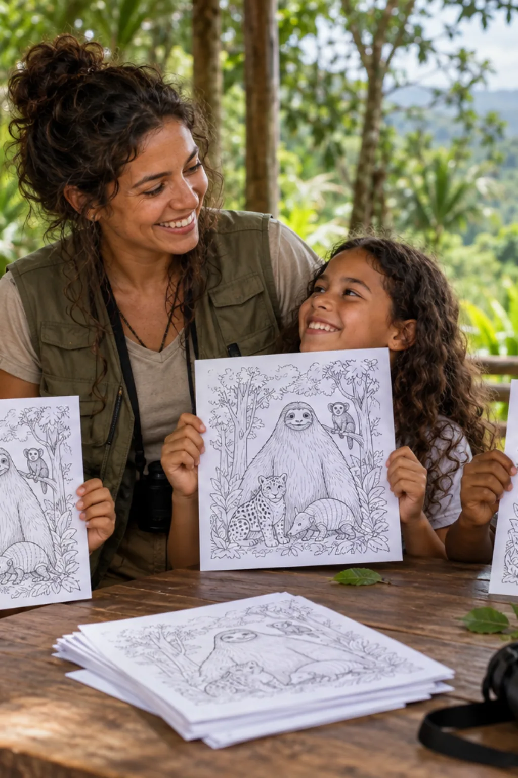 desenhos do Pai do Mato para colorir — exemplo criado na Desenhos pra Colorir