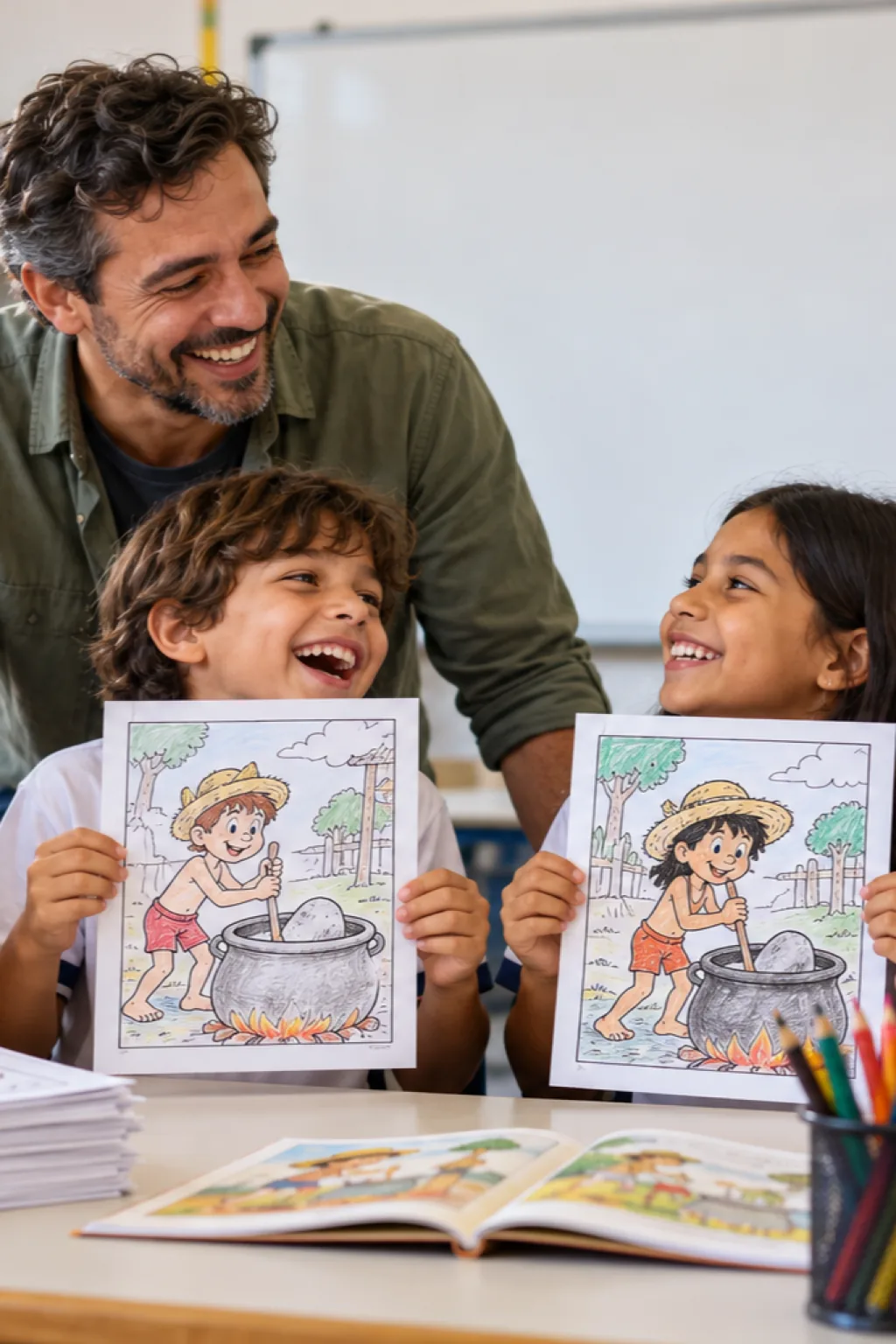 desenhos de Pedro Malasartes para colorir — exemplo criado na Desenhos pra Colorir