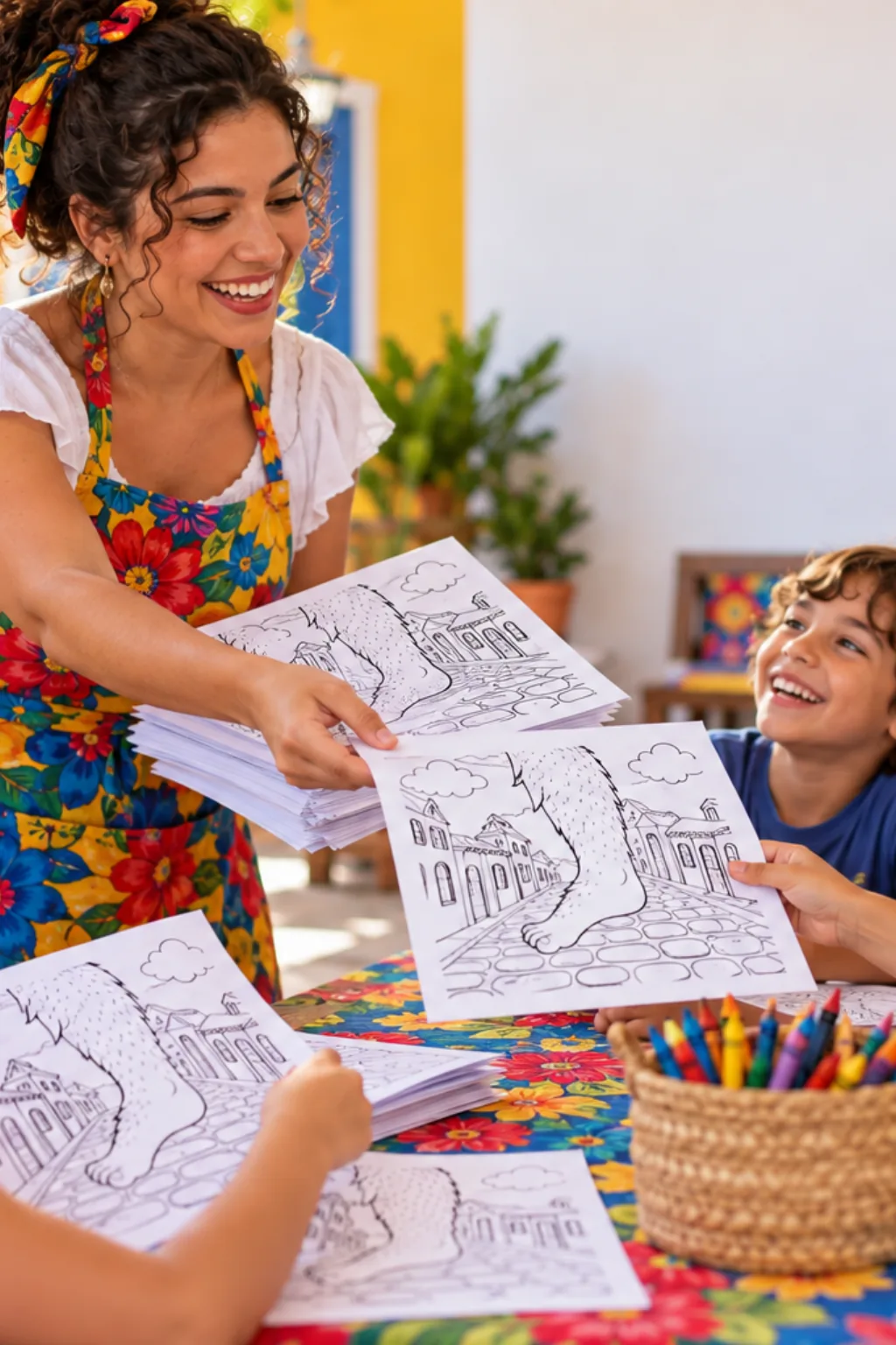desenhos da Perna Cabeluda para colorir — exemplo criado na Desenhos pra Colorir