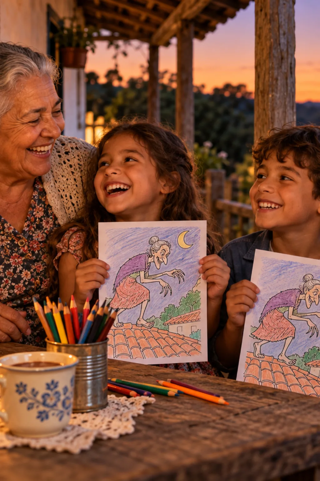 desenhos da Pisadeira para colorir — exemplo criado na Desenhos pra Colorir