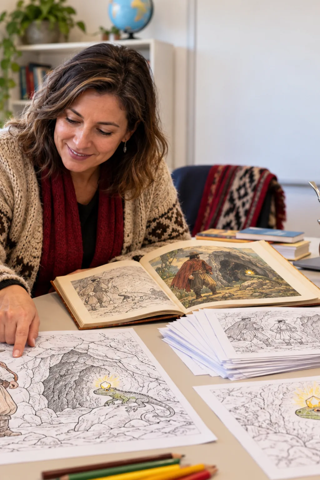 desenhos da Salamanca do Jarau para colorir — exemplo criado na Desenhos pra Colorir