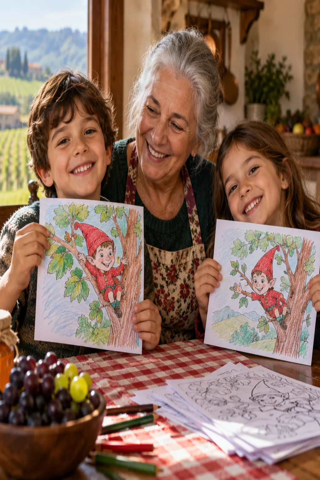 desenhos do Sanguanel para colorir — exemplo criado na Desenhos pra Colorir