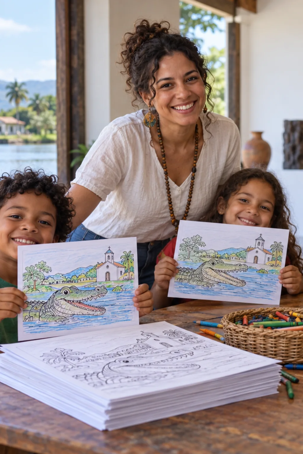 desenhos do Ururau da Lapa para colorir — exemplo criado na Desenhos pra Colorir