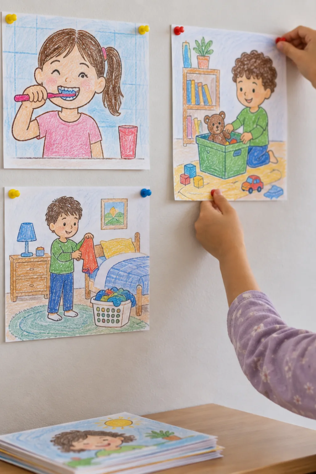 Desenhos de Limpeza para Colorir - Depois