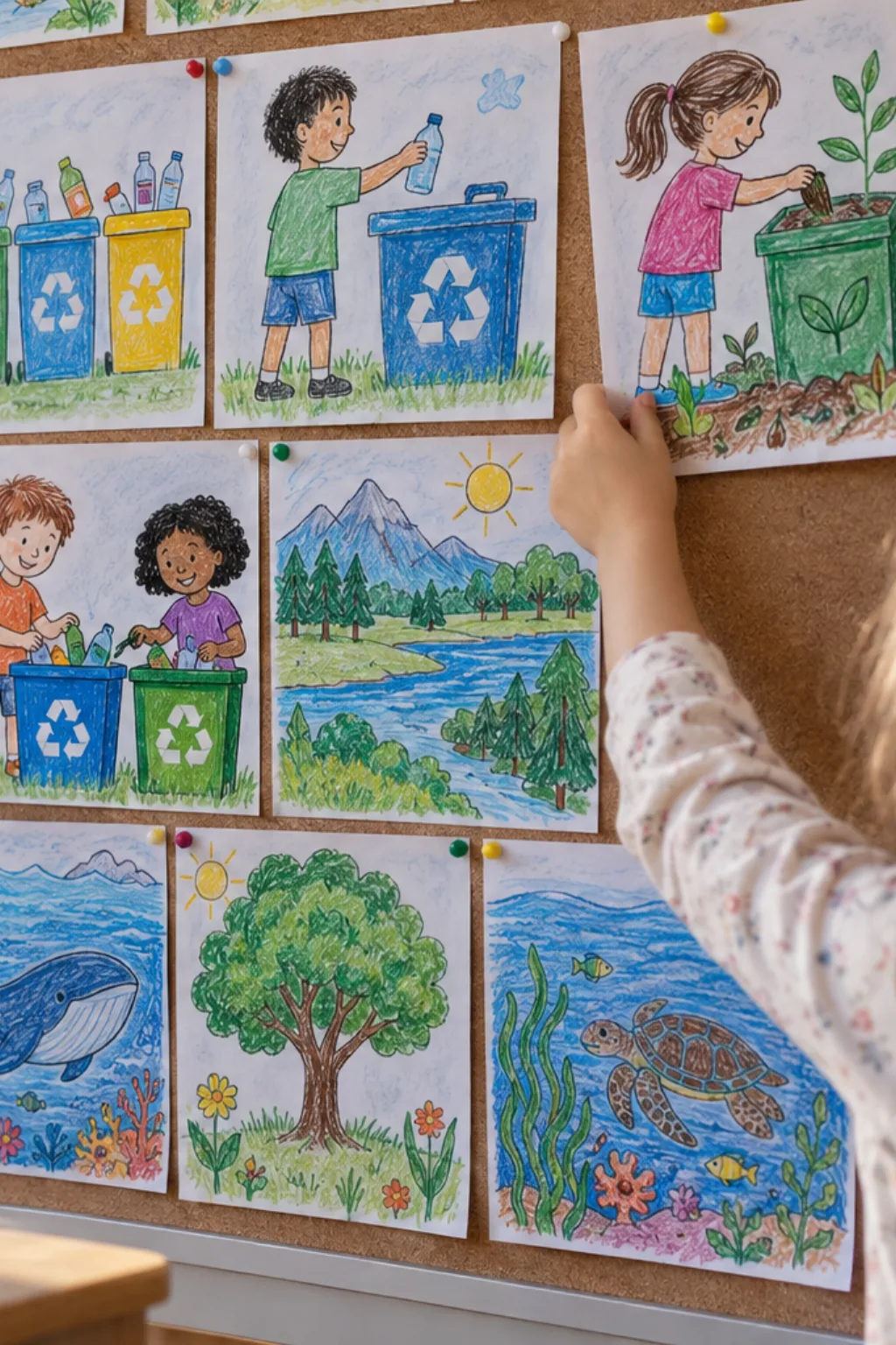 Desenhos de Lixo para Colorir - Depois