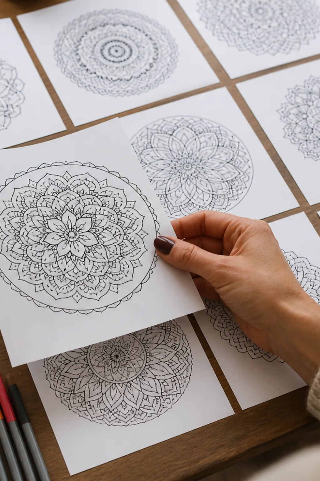 Desenhos de Mandala para Colorir - Depois