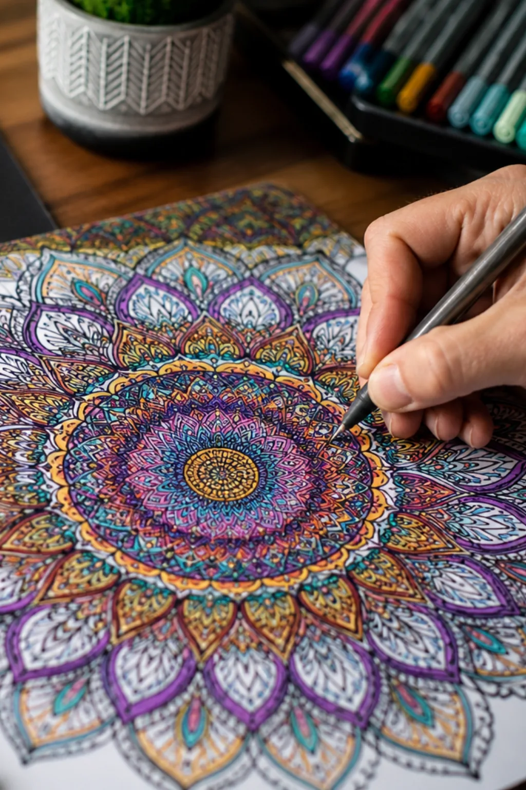 desenhos de mandalas para colorir para adultos - 2