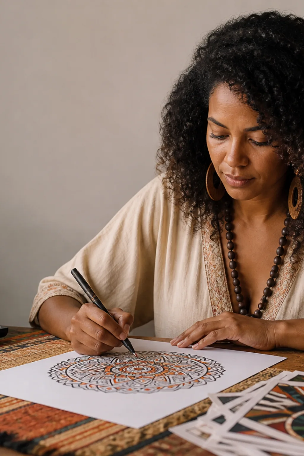 desenhos de mandalas africanas para colorir - 1
