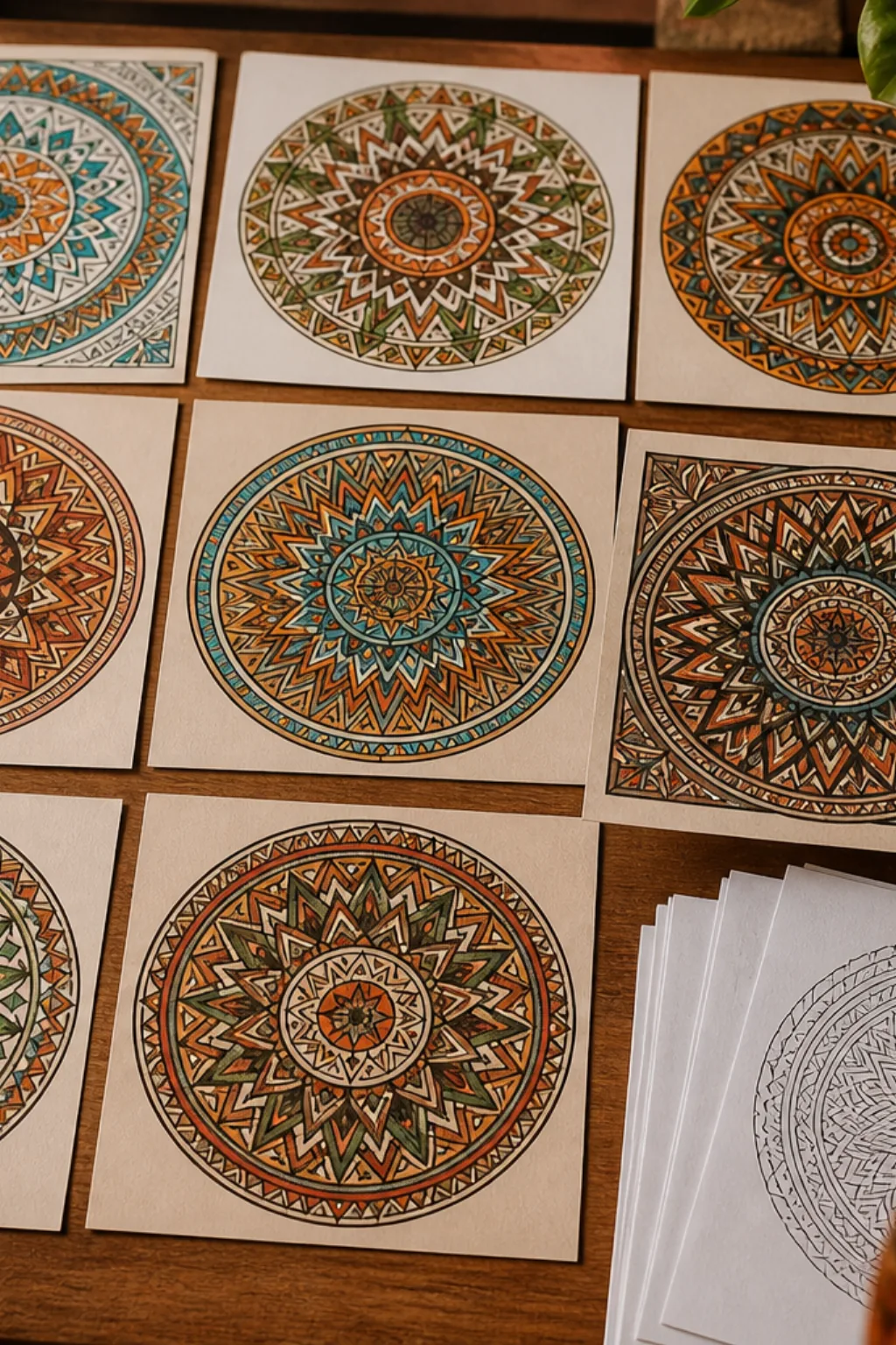 desenhos de mandalas africanas para colorir - 2